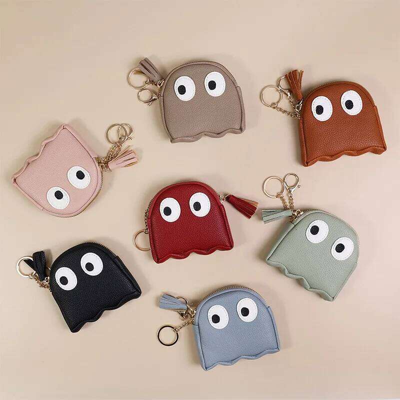 Women's Bag Mini Creative Cartoon Zipper Purse Funny Fashion Pink Color For Girls Cute Keychain Coin PurseSimple C260304