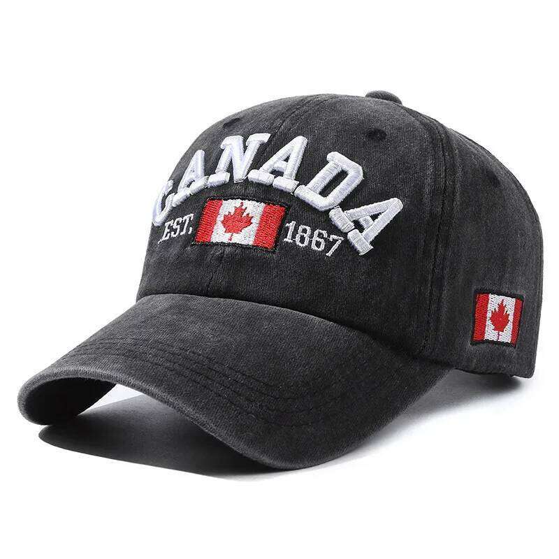 Men And Women Fashion Trend Hat CANADA Letters Cotton Versatile Baseball Cap Y260304