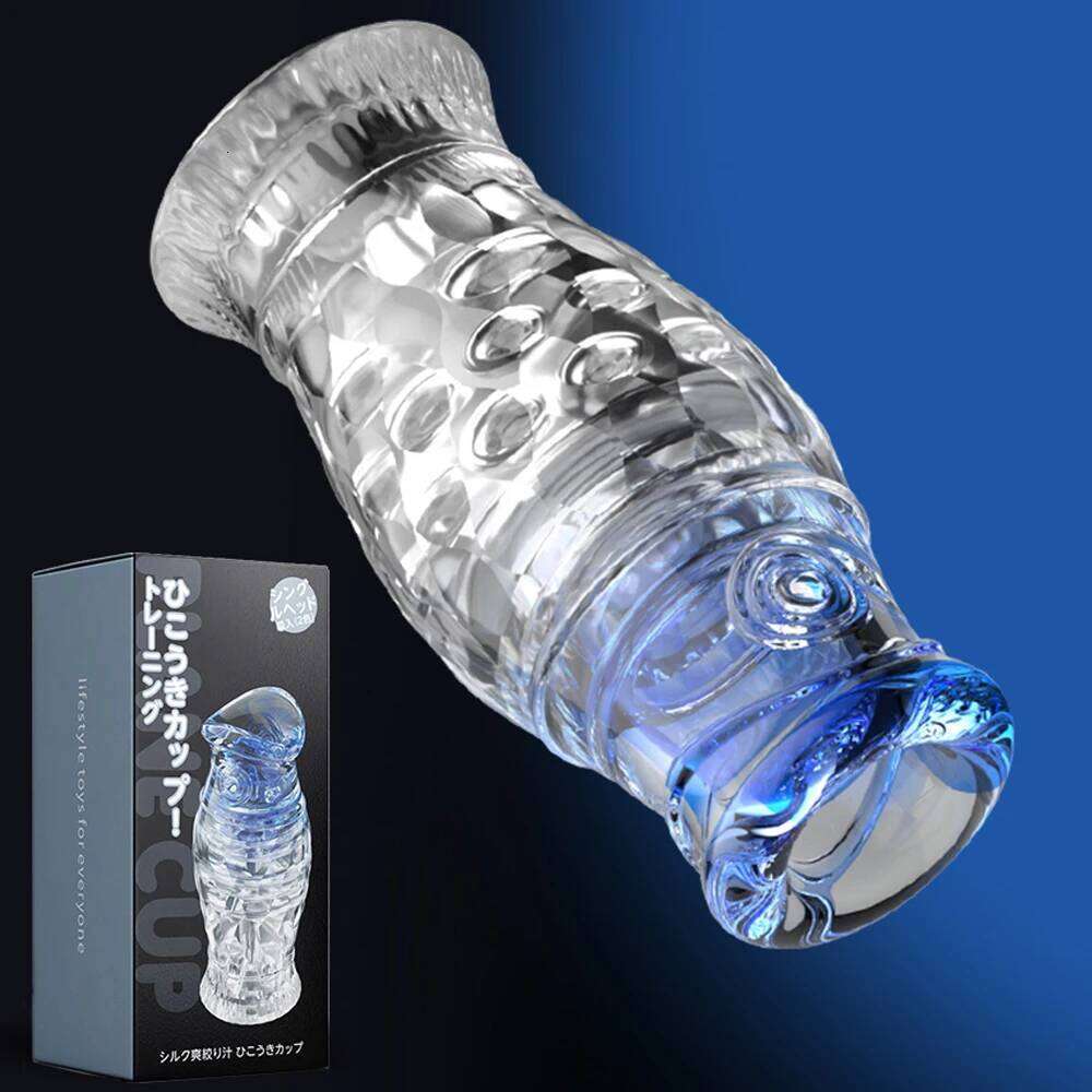 Transparent Vagina Male Masturbator Soft Pussy Toys Adult Endurance Exercise Sex Products Vacuum Pocket Cup for Men 18+ W260305