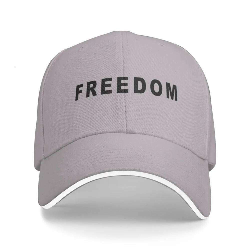 Freedom Print Cap Casual Unisex Men Hip Hop Hats Design Outdoor Gym Baseball Caps Gift Idea Fashion Y260304