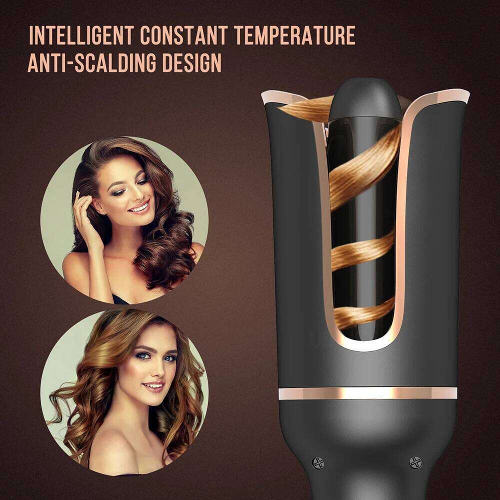 Automatic Curler Rotating Ceramic Iron Tongs Corrugation Curling Wand Waver Styler Tools Auto Hair Crimper 26Y0306