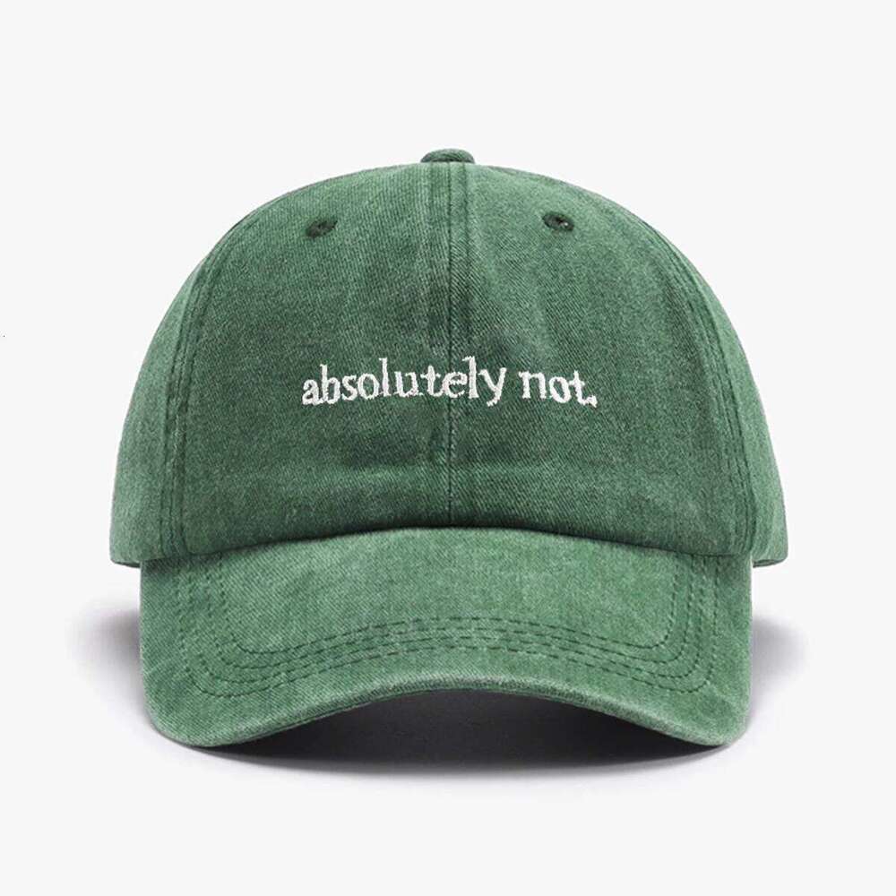 1 "Absolutely Not"embroidery printed baseball cap outdoor fashion accessory hat, adjustable, lightweight, unisex, as a gift Y260304