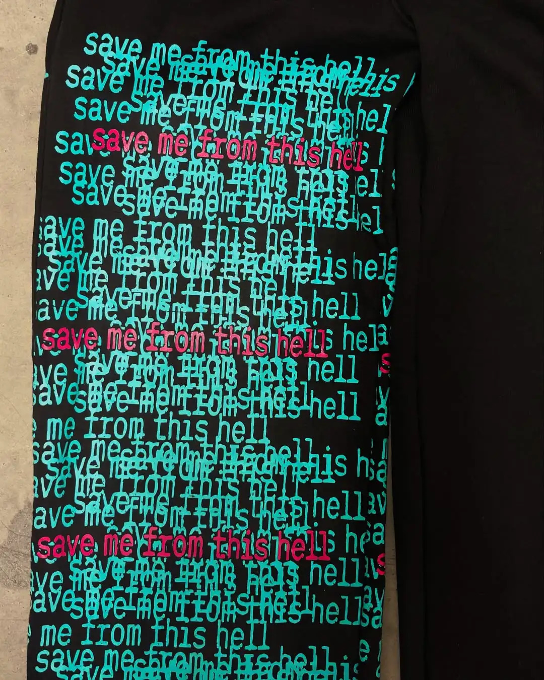 Retro double waist casual street men pants hip-hop gothic harajuku loose pants Y2K letter pattern sports pants 260304