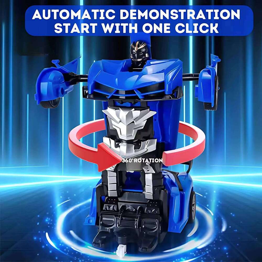 Remote Control Transformable Robot 2 in 1, Automatic Racing Toy, Mini RC Car Model, STEM Educational Gift for Boys Kids C260305