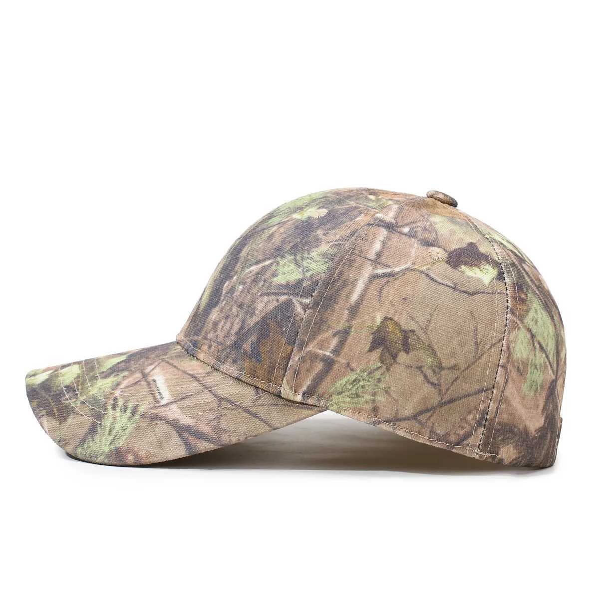 Baseball Cap with Leaf Jungle Camouflage Pattern for Outdoor Wilderness Hiking S260306