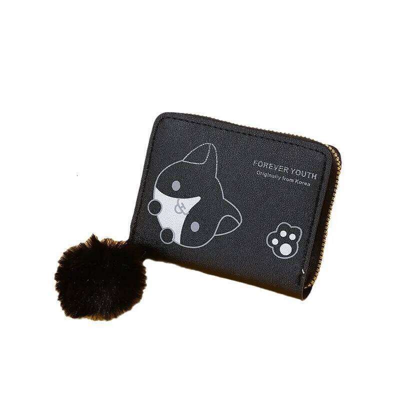 New Style Women's Wallet Short Cartoon Cute Mini Card Holder Purse Zipper Student Coin C260304