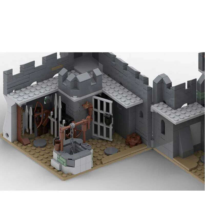 MOC-92563 Medieval Architecture Castle Small Particle Assembly Building Blocks Puzzle Toy Model Gift Set Ornament Z260306