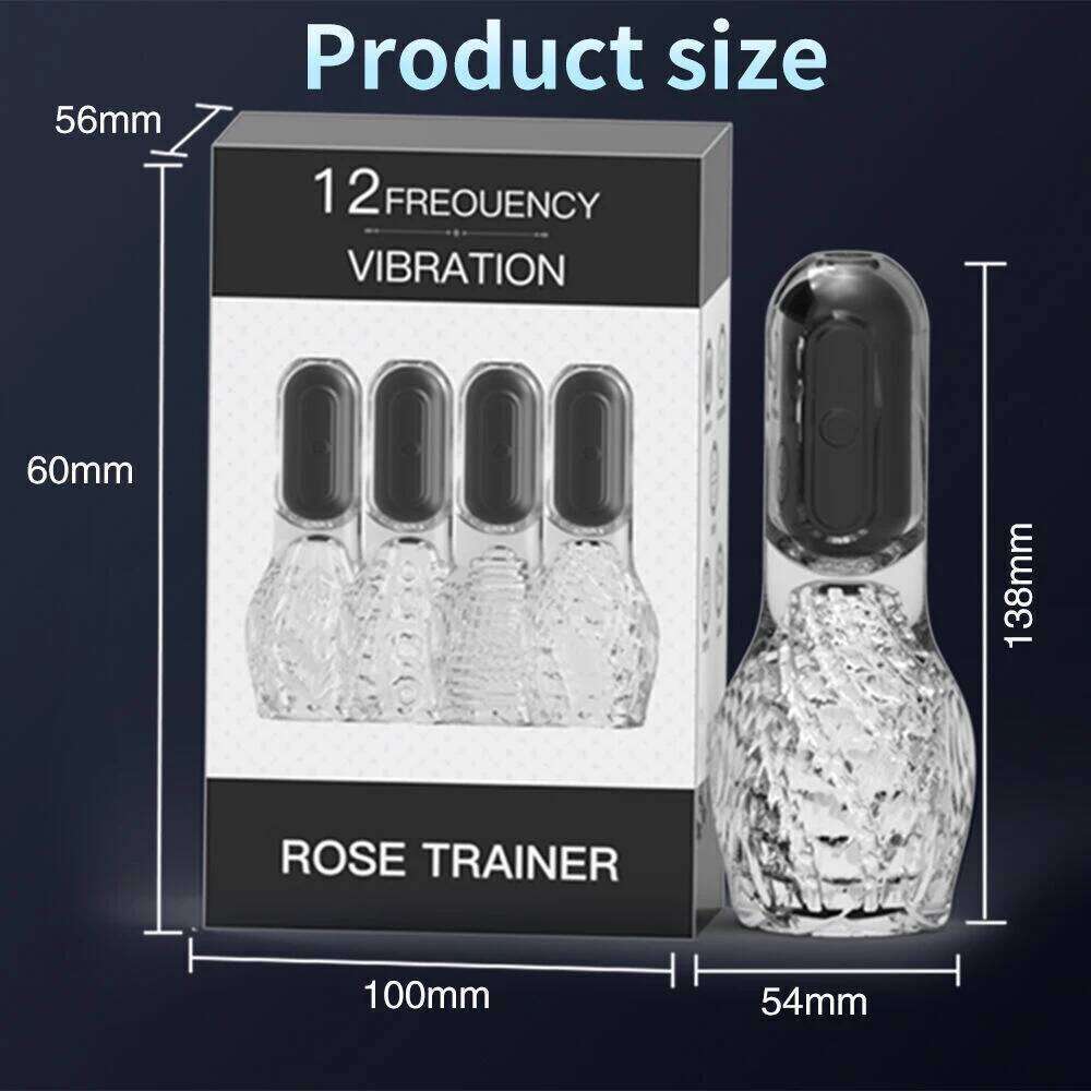 Male Masturbator Vibrators Sex Toys for Men Soft Pussy Transparent Vagina Cup Oral Tornado Masturbate Adult supplies Vacuum W260305
