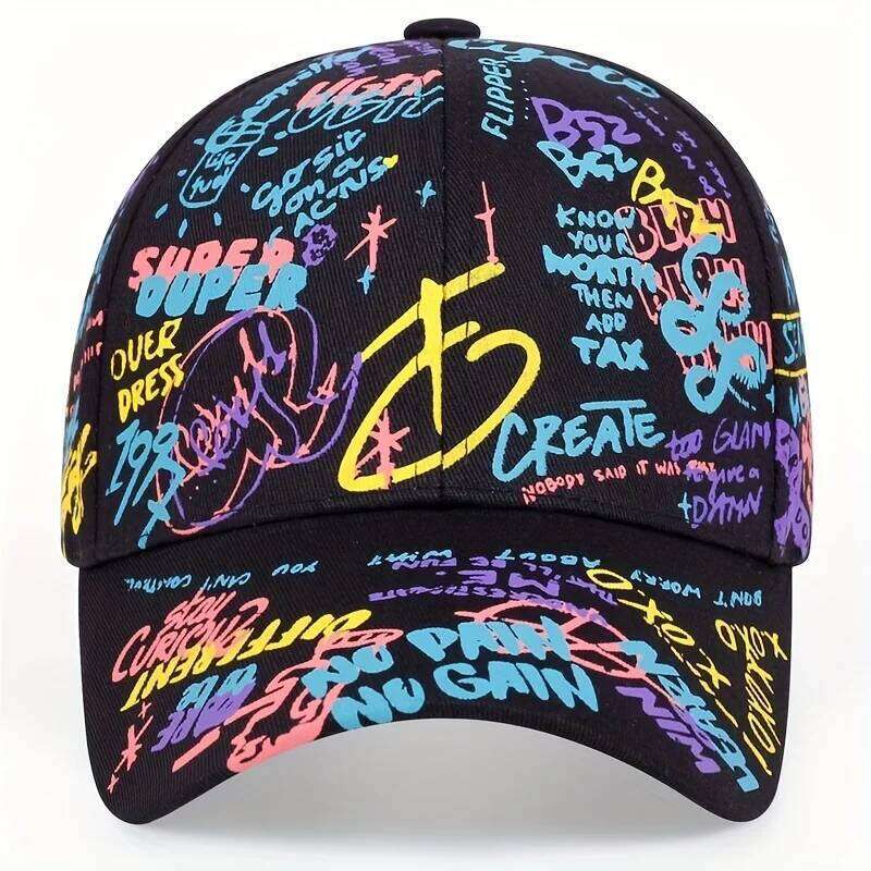 Fashion Graffiti Printing Baseball Cap Outdoor Cotton Casquatte Hat Men Women Summer Sun Hats Adjustable Hip Hop Caps Gorras Y260304
