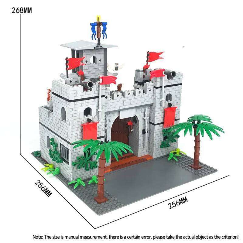Medieval Cherbourg Modular Buildings toy, Creative Construction Castle Building Blocks Sets Bricks Toys Room Decor Gifts Z260305