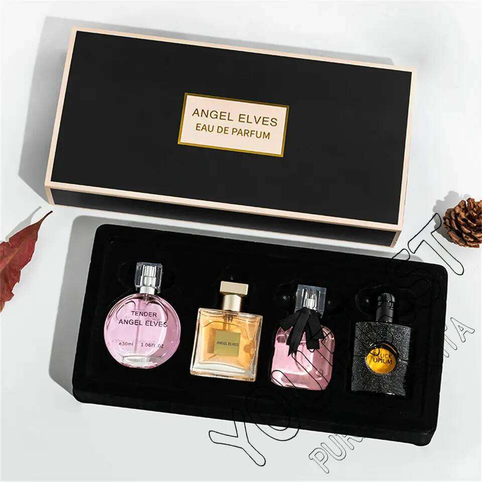High Quality Perfume Women 120ml Perfumes Feminino Gift Box 4Pcs Set Parfum Femme Lasting Fragrance Floral Fruity Scent Spray 26Y0303
