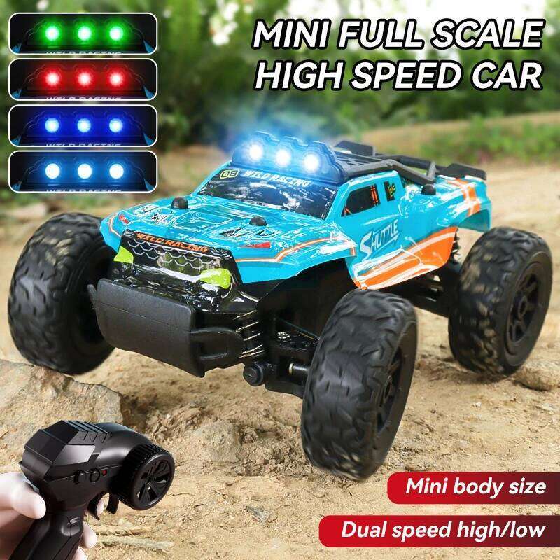 Mini Full Scale 1:32 High Speed RC Drift Racing Car, Alloy Off-Road Vehicle 2.4G Control & LED Lights, Ideal Gift for Kids C260305
