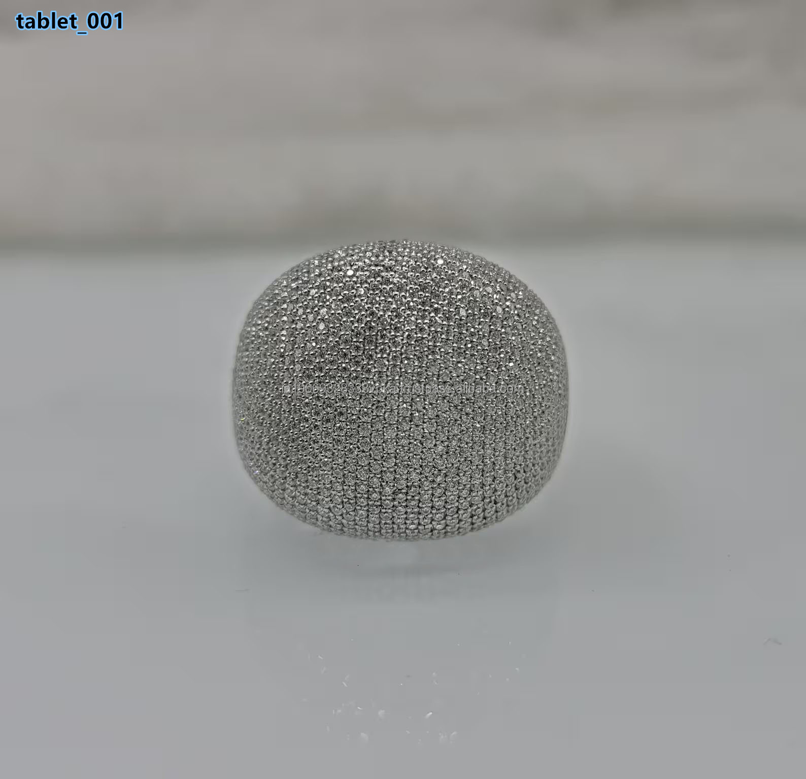 Round Cut Moissanite Diamond Hip Hop Ring Iced Out Pinky Ring Custom Bustdown Cocktail Ring 925 Sterling Silver Grooms Jewelry