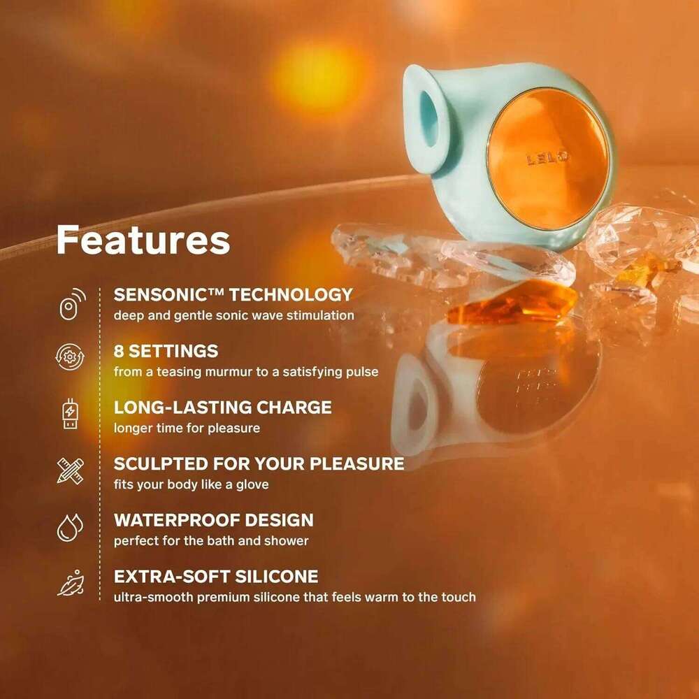 LELO SILA Sonic Clit Sucker, Waterproof Vibrator for Women, Adult Vibrators Sex Toys with Gentle External Stimulation W260305