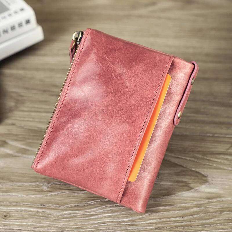 CONTACT'S Genuine Leather Short Wallets for Women Luxury Designer Card Holder Coin Purse Money Clip Mini Wallet Female Bag Men C260304