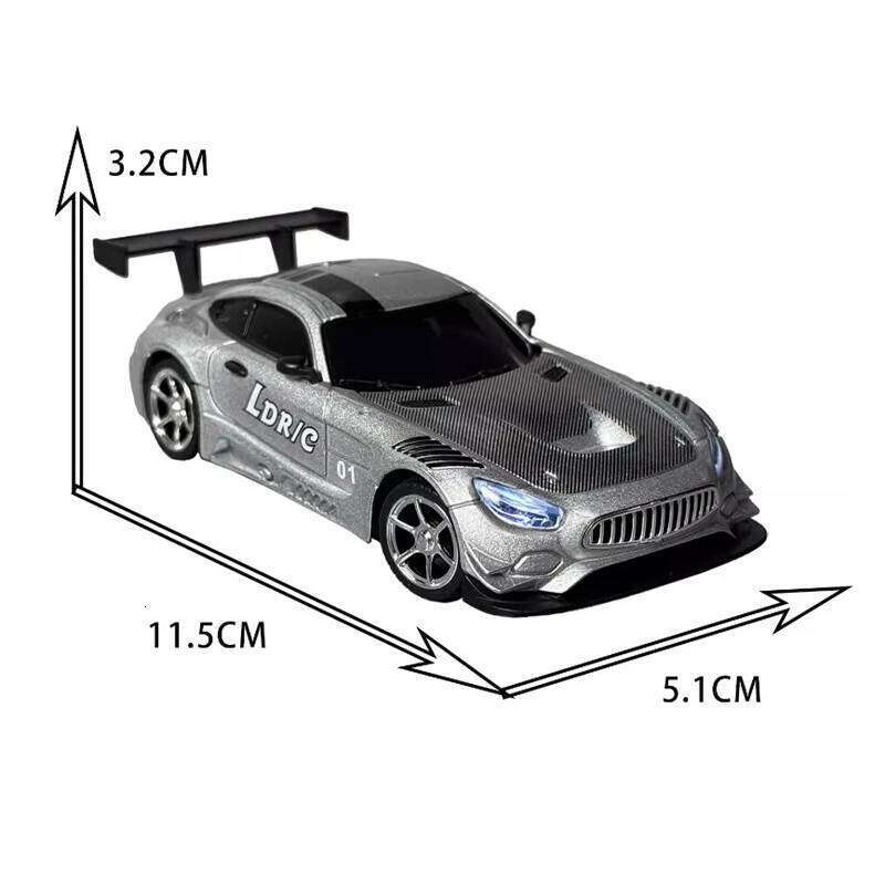 LDR/C 4301 1/43 Mini Drift RC Alloy Desktop 2.4G Racing 3CH Full Scale 4WD With Gyroscope Toys Rc Car Boy Birthday Gifts C260305