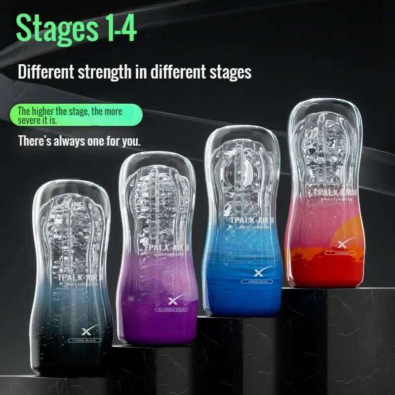 Male Masturbator Cup Transparent Vagina Goods Endurance Exercise Vacuum Pocket Sex Toy for Men Adult Suppli Pussy W260305