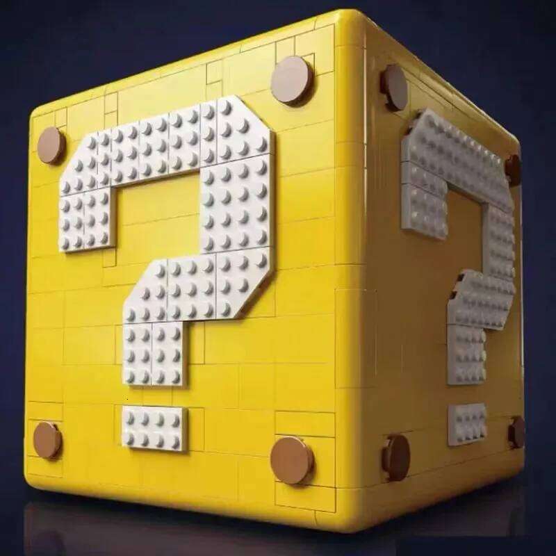 You Super Bros. Marioed series building 64 question mark blocks MOC game holiday gift for children assembly toys Z260306