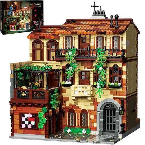 3800PCS Classic Musical Theater Balcony Scene Building Blocks Architecture Model Bricks Desktop Decoration Kids DIY Toys Gifts Z260305