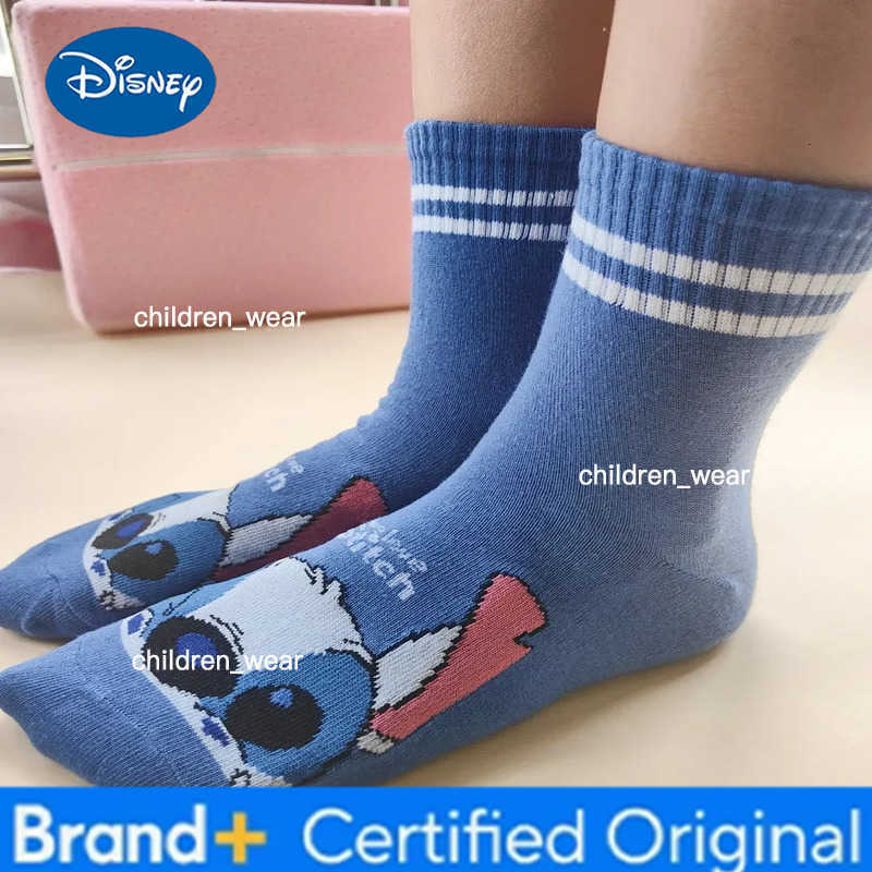 Disney Stitch Girls Cartoon Socks Kawaii LiloStitch Fashion Short Socks Children Woman Socks Kids Christmas Cozy Gifts Cotton H260306