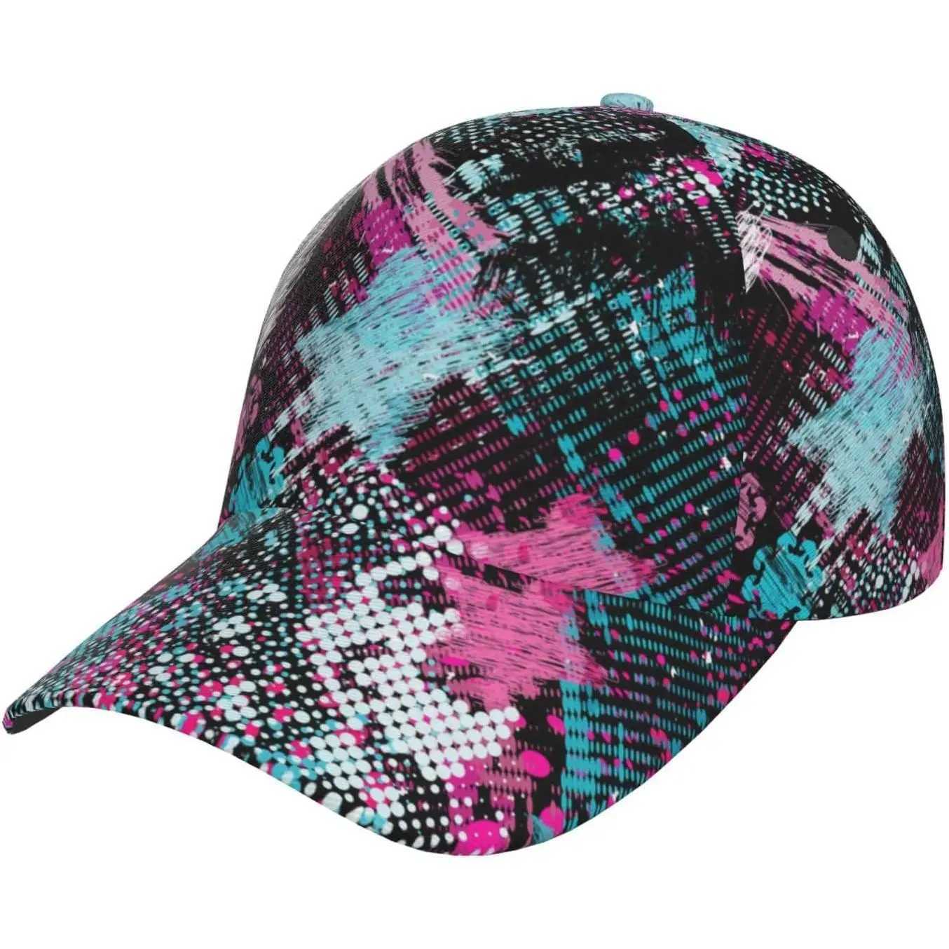 Colorful Graffiti Art Baseball Cap Unisex Summer Sun Hat UV Protection Casual Outdoor Streetwear Aesthetic Dad Hat S260306