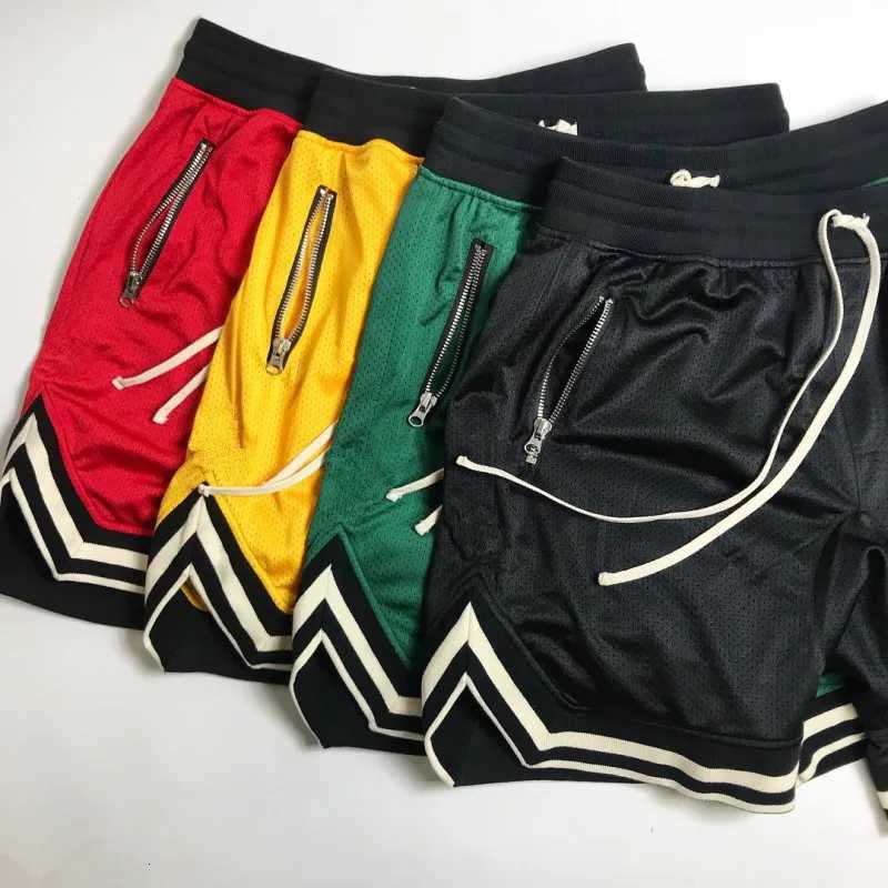 Mens Mesh Sports Track Shorts Mesh Quick Dry Loose Muscle Training Shorts for Summer Fitness Joggers Casual Breathable Short X260306