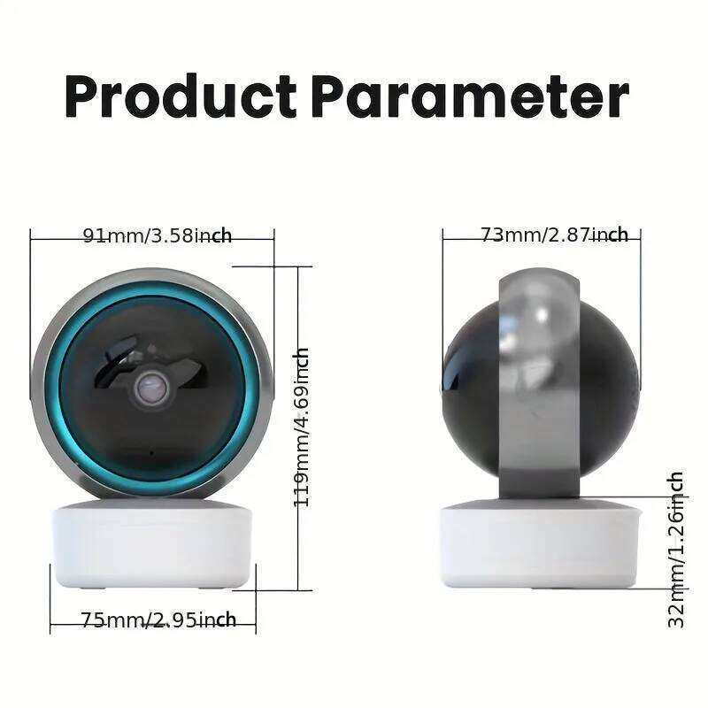 5G Dual-Band Wi-Fi HD Indoor Smart Camera &PTZ App Remote View Night Vision 2 Way Audio 26W0306