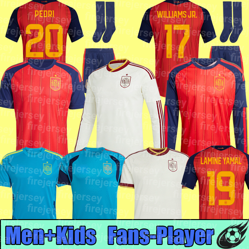 Spain Jersey 2026 World Cup Soccer Jerseys PEDRI GAVI LAMINE YAMAL MORATA Carvajal OLMO FERRAN SPANISH Men Kid Kit Football Shirt women training