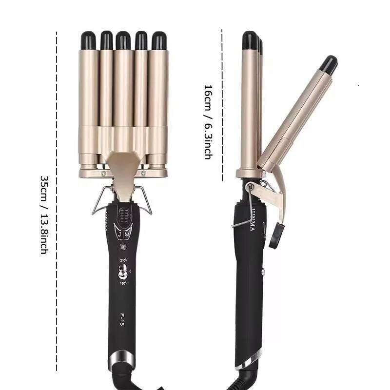 3 in 1 Small Reversible Big small wave styles triple barrel Deep Hair Waver Curling iron and curler 26Y0306