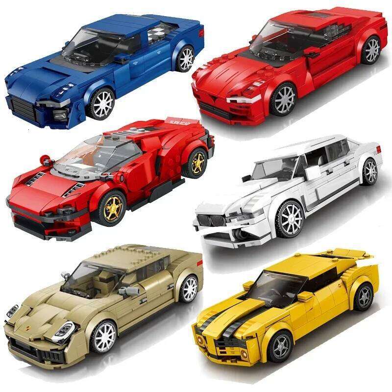 Speed Series Vehicle Building Blocks Supercar Set Racing Sports Car Classic MOC Model Bricks DIY Toy Kid Holiday Gifts Z260305