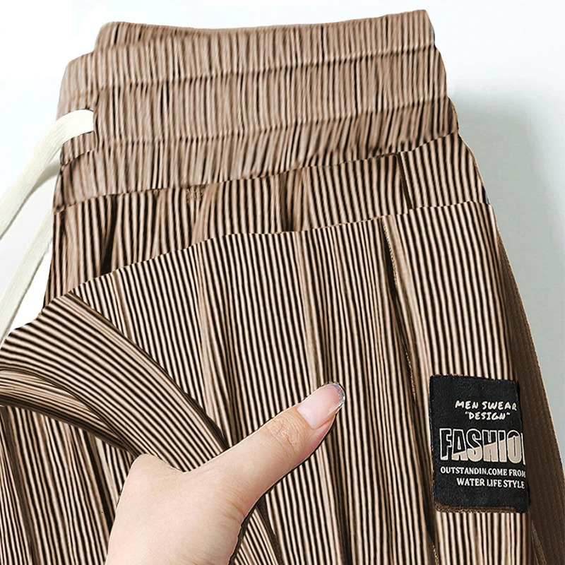 Ice Silk Casual Pants Mens Summer Thin Loose Drapey Straight Leg Sports Long Trousers Youthful Vitali Sle Qui Dry Func 260306