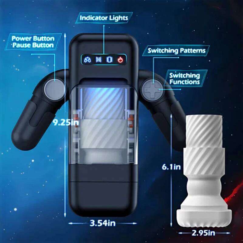 Automatic Male Thrusting Heating Masturbator Oral Cup Stroker Real Vagina Sucking Blowjob Sex Toys Vibration with Phone Holder W260305