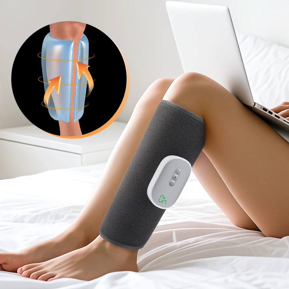 Wireless Air Pressure Calf Massager Electric 4 Mode Airbag Compresstion Leg Massage Foot Calf Muscle Relax Blood Circulation 260304