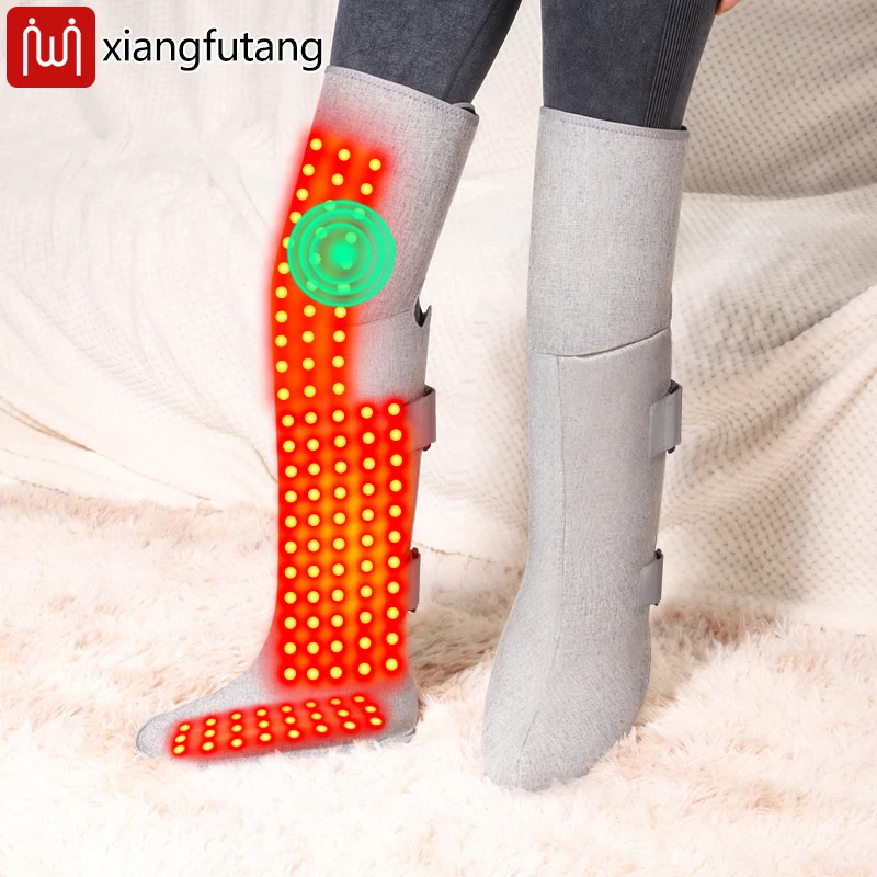 Red Light Therapy Heating Leg Foot Wrap Electric Heating Knee Brace - Relieve Cold Leg Arthritis Pain with 3-Zone Heat Warm 260304