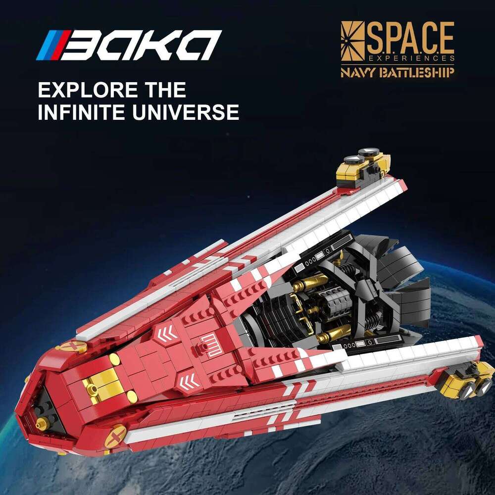 2107PCS Navy Battleship Building Blocks Space War Spaceship Model Bricks Desktop Decoration Diy Toy For Kids Holiday Gifts Z260305