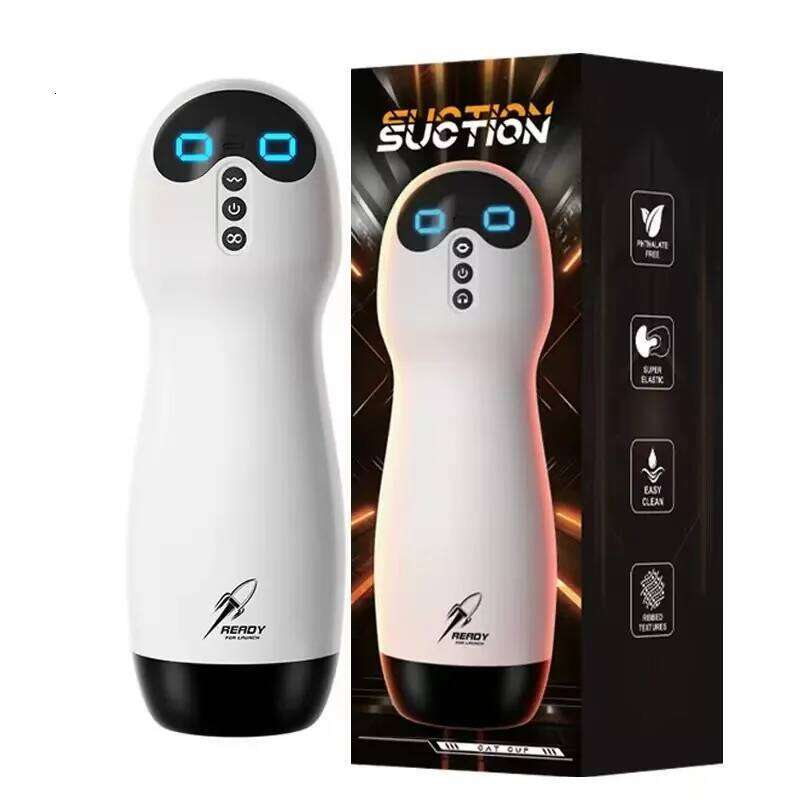Male Masturbator 5+10 Frequency Sucking Vibrator Adult Blowjob Stimulation Penis Oral Anal Masturbation Cup Sex Toys For Men W260305