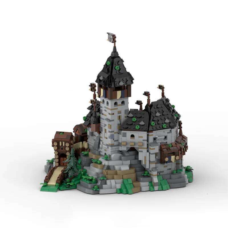 Brand new MOC European medieval street scene Blaustein Castle Duke's Mansion model DIY assembly building blocks toy gift Z260306