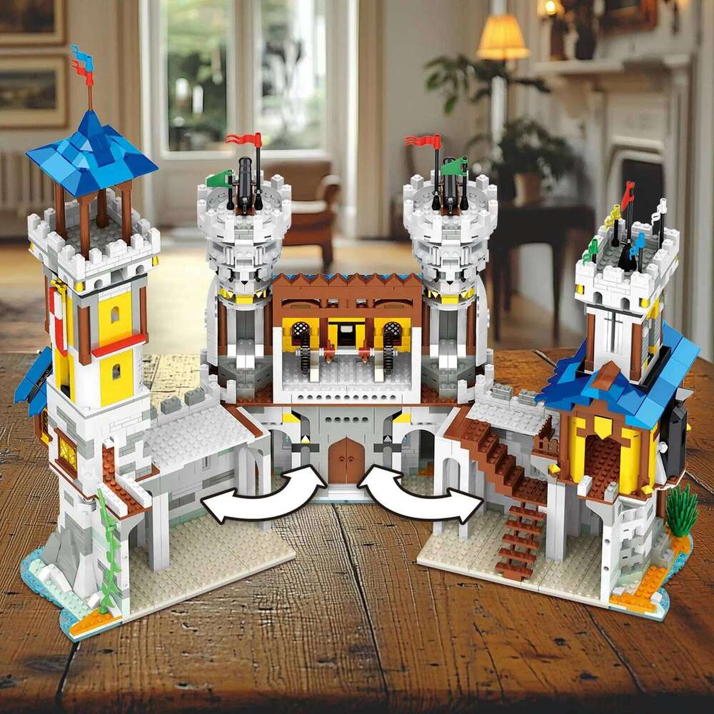 2722PCS Medieval Castle Kits Creative 3 in 1 House Building Model Adults Collection Architecture Set Toys Gift for Boys Z260306