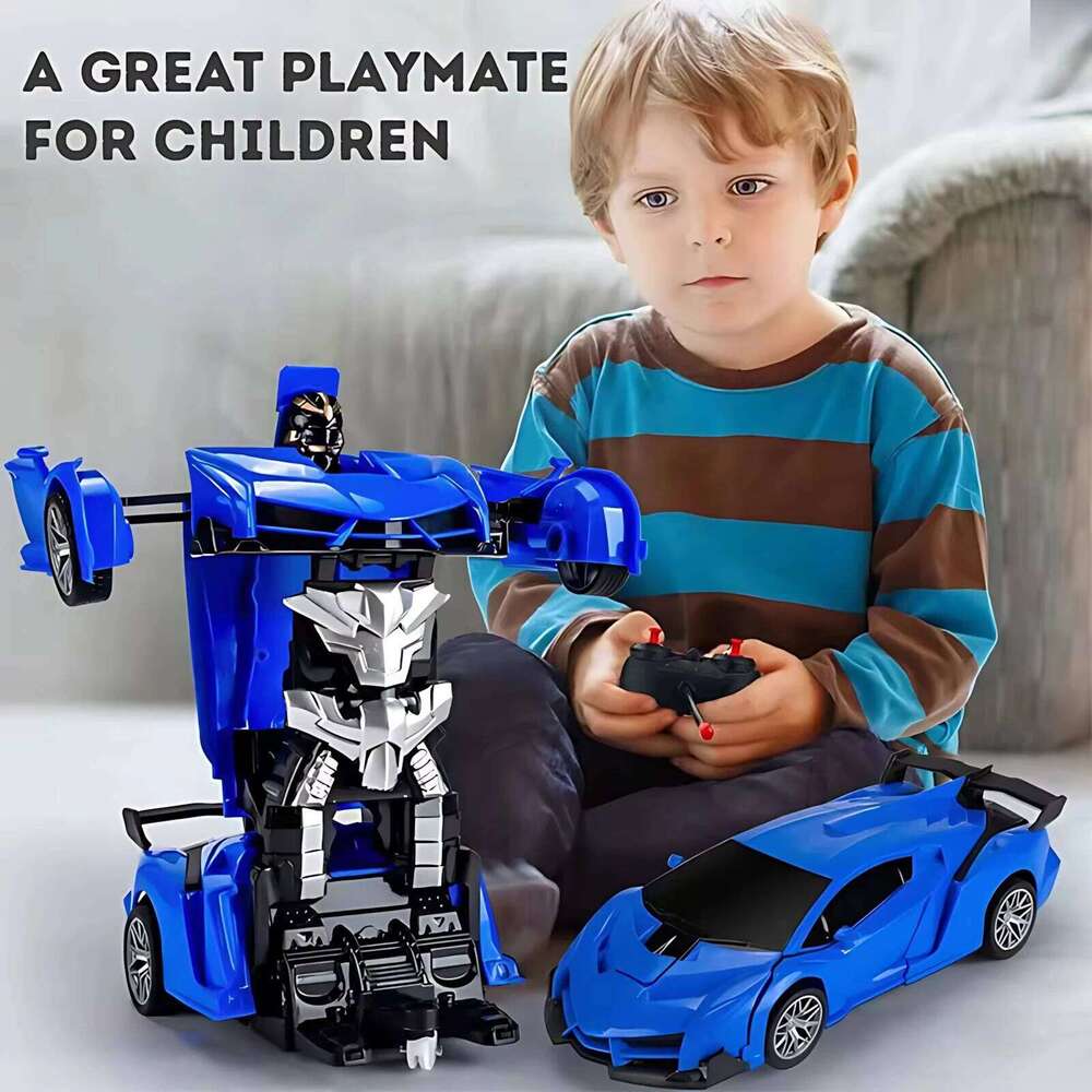 Remote Control Transformable Robot 2 in 1, Automatic Racing Toy, Mini RC Car Model, STEM Educational Gift for Boys Kids C260305