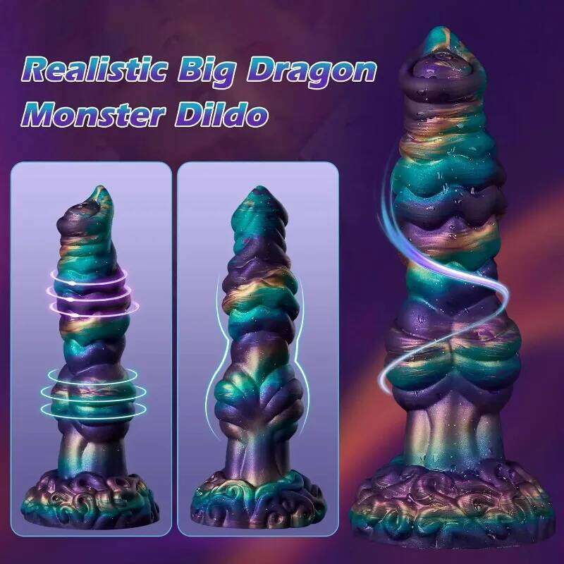 Inch Female Sex Toys - 4in1 Dragon Vibrator, Monster Big Simulation Thick Anal Dildo 10 Modes of g-spot Stimulat W260305