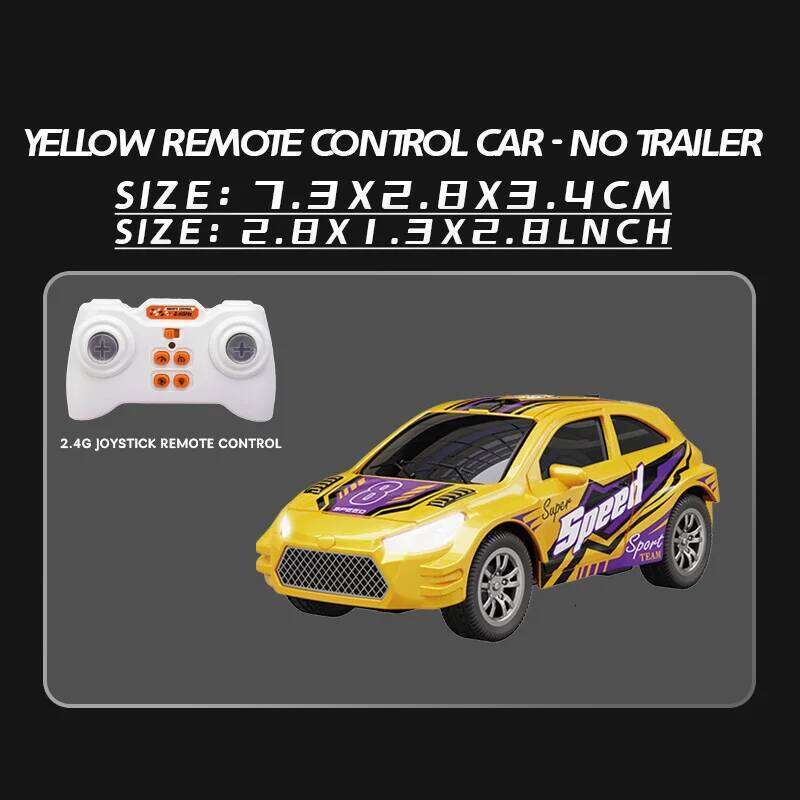 New 1: 64 2.4g Mini Alloy Remote Control Car Pocket Rc Desktop Micro Drift Racing Children'S Toy Gift C260305