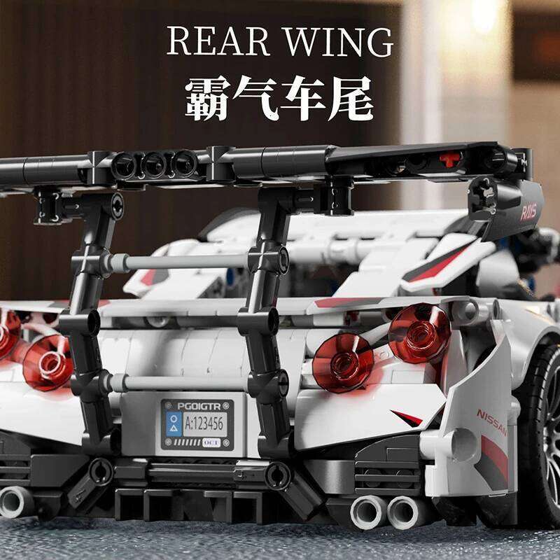 blocks compatible with concept White Sports car Super Racing Building Blocks Brick model Speedcar Children's gift Z260305