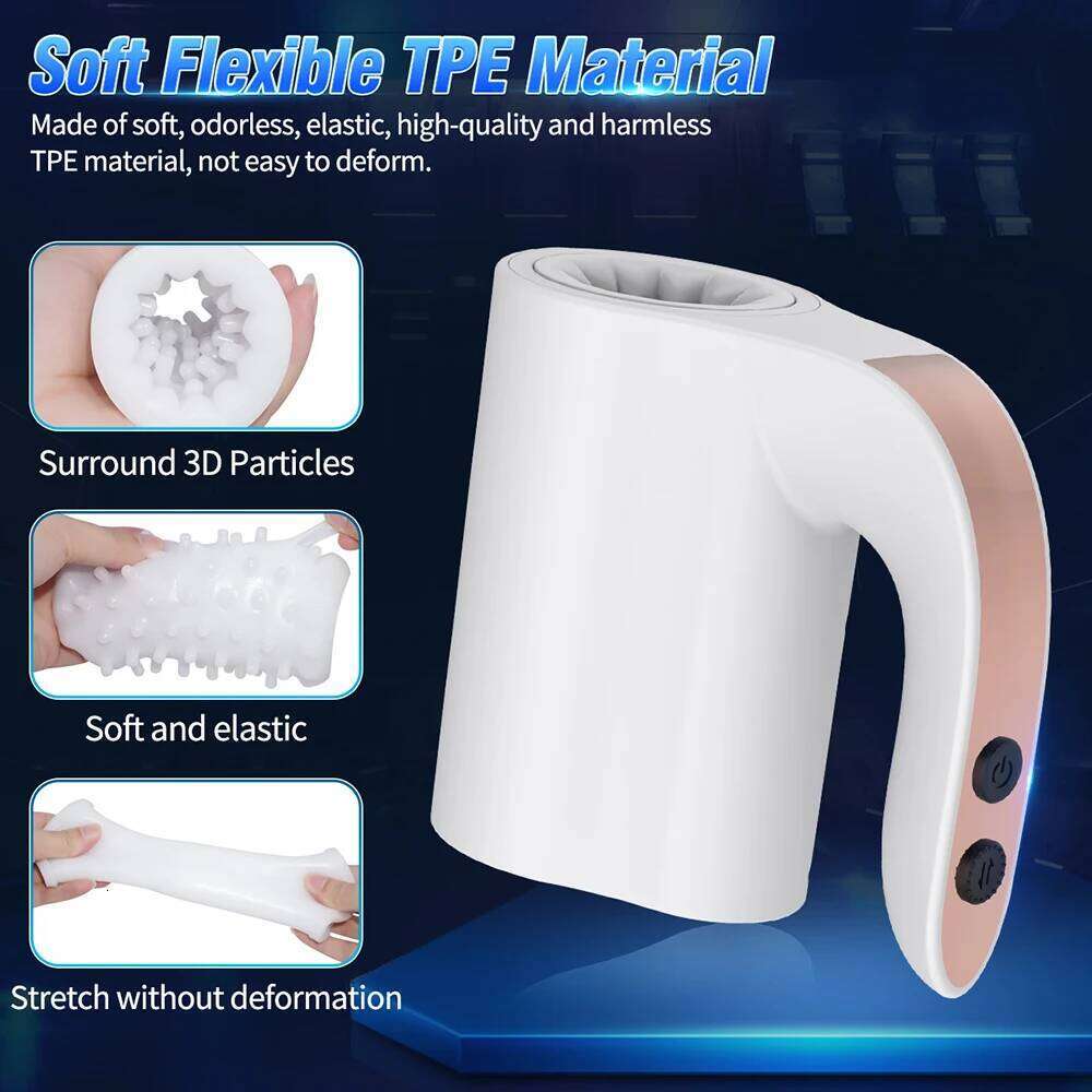 Automatic Male Masturbator Cup 10 Telescopic Rotation Modes Real Oral Vagina Blowjob Machine Masturbation Adult Sex Toys for Men W260305