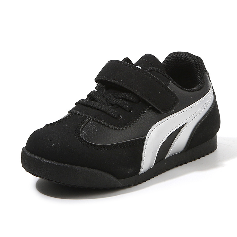 Free Shipping Spring Sport Shoes For Children PU Leather Ergonomics Kids Sneakers Soft-soled Children's Sneakers Boy's Girl's Tennis Sh