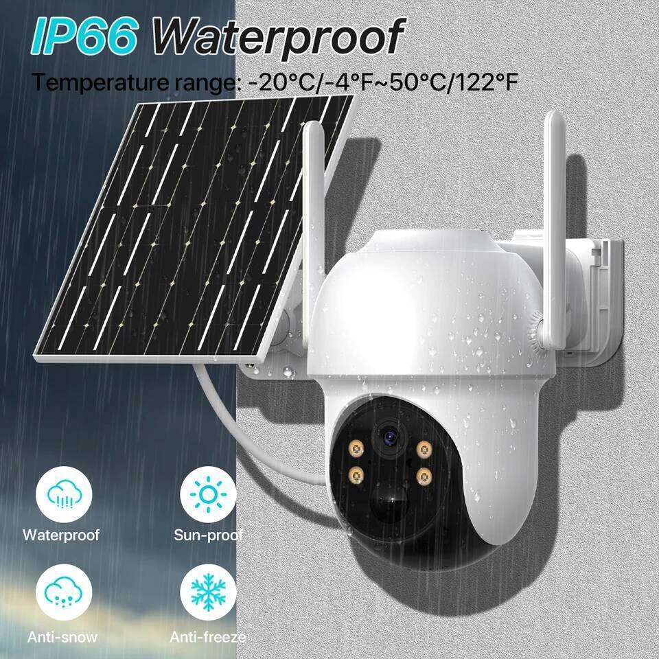 6x Zoom PTZ Camera 4K 8MP HD Outdoor WiFi Wireless IP Camara Solar Panel Security Built in Battery PIR Human 4MP iCsee 26W0306