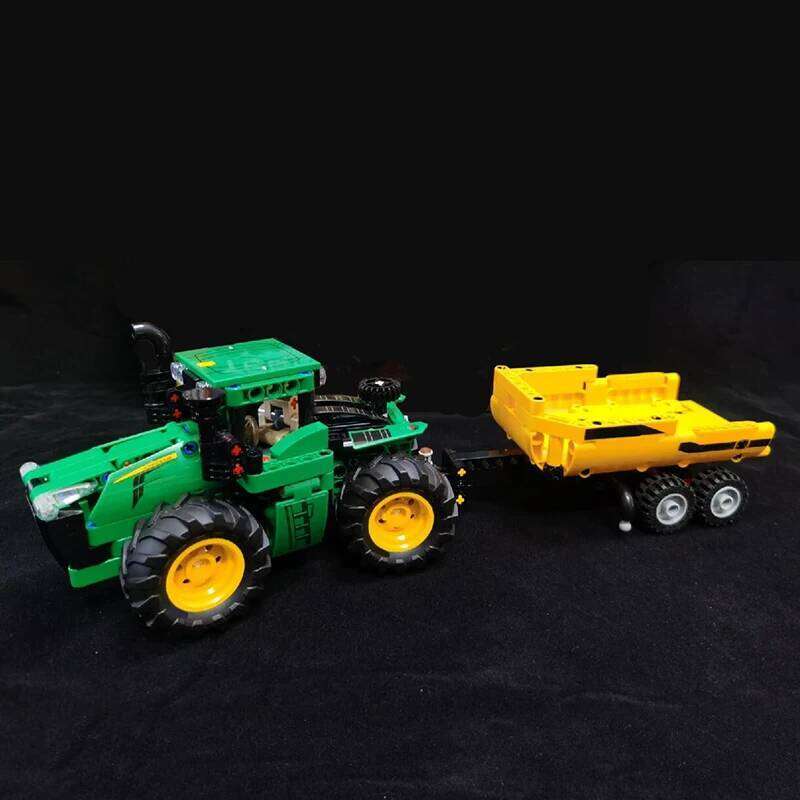 Technical John Deere 9620R 4WD Tractor Building Blocks Farmer Car Construction Vehicle Assemble Brick Toy Gift For Kid Boy Adult Z260305