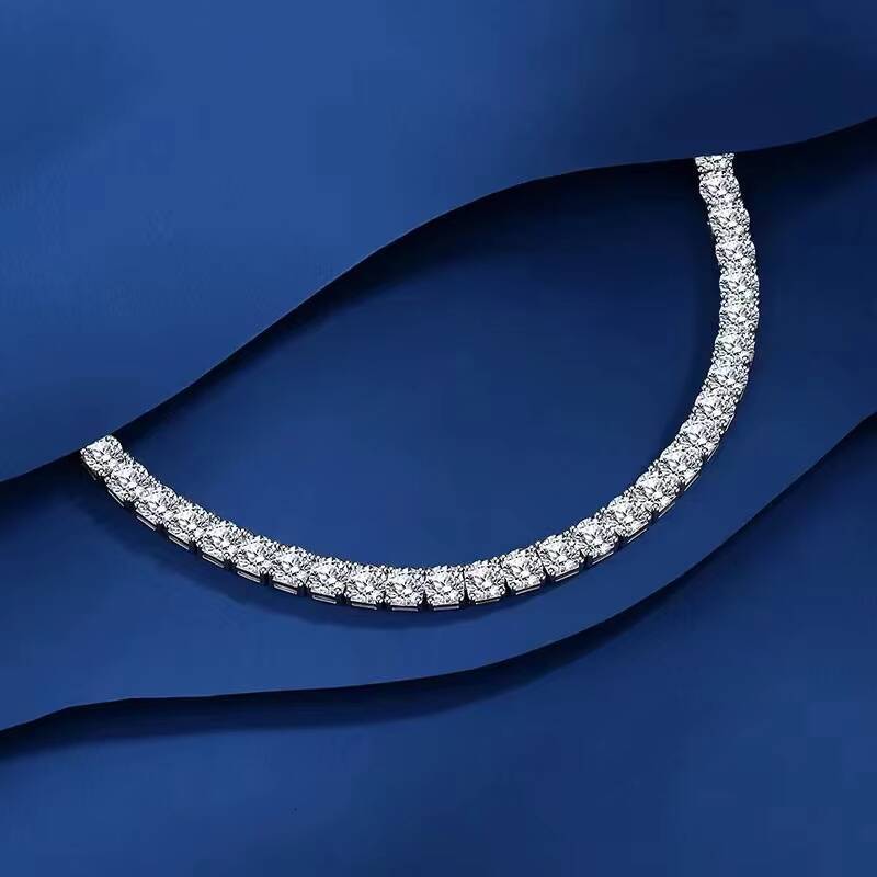 65mm White Gold 925 Sterling Silver VVS Moissanite Diamond Cuban Link Chain Bracelet Iced Out Mossanite Jewelry for Men Women