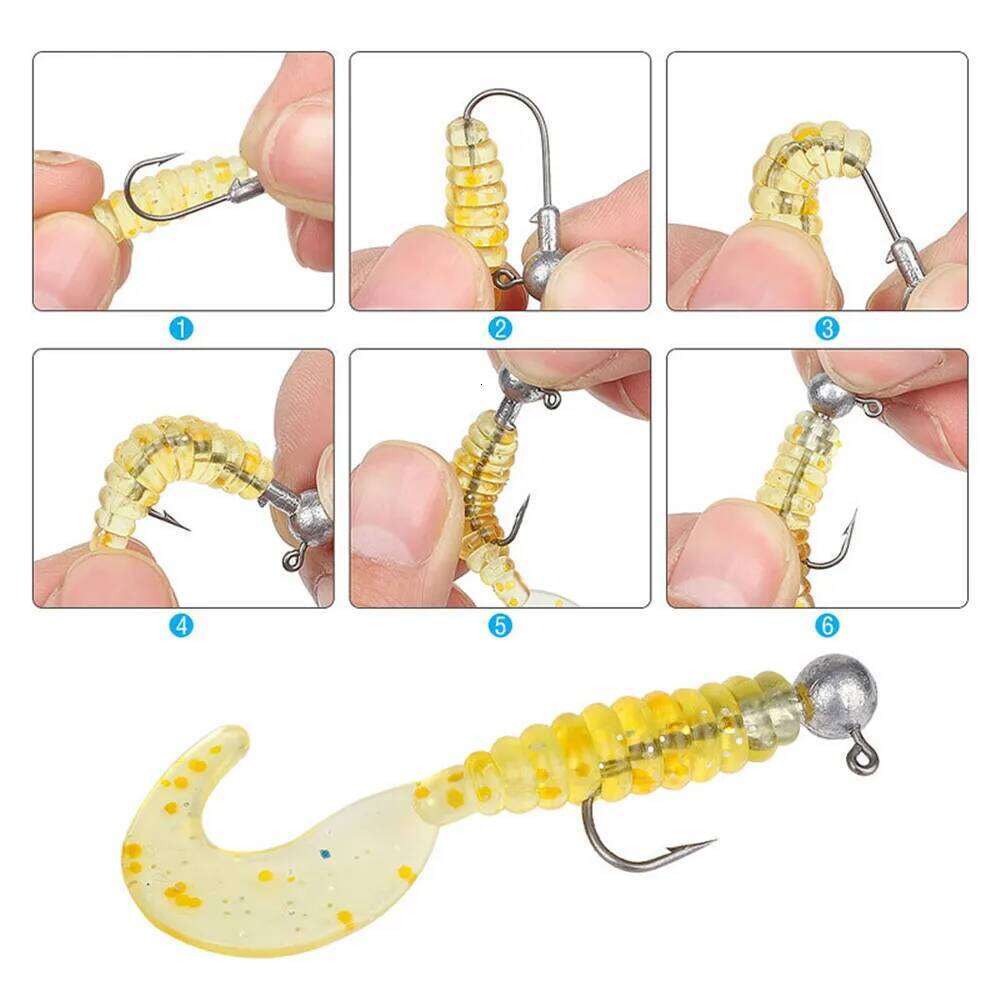 5pcs/lot Weedless Crank Jig Head Hooks 1g-20g All Size Round Ball Barbed Fishhook For Soft Worm Fishing Accessories Y260305
