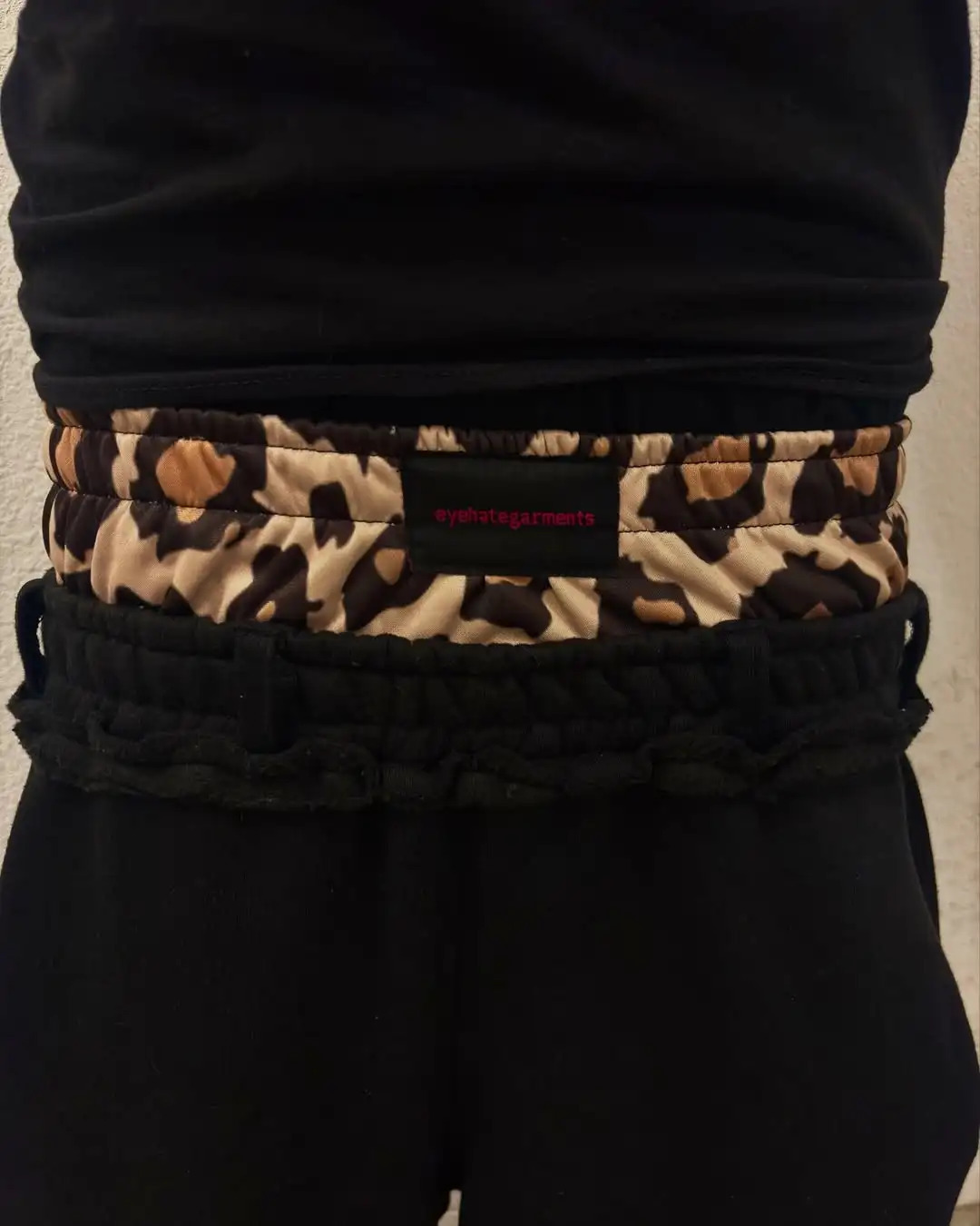 Retro double waist casual street men pants hip-hop gothic harajuku loose pants Y2K letter pattern sports pants 260304