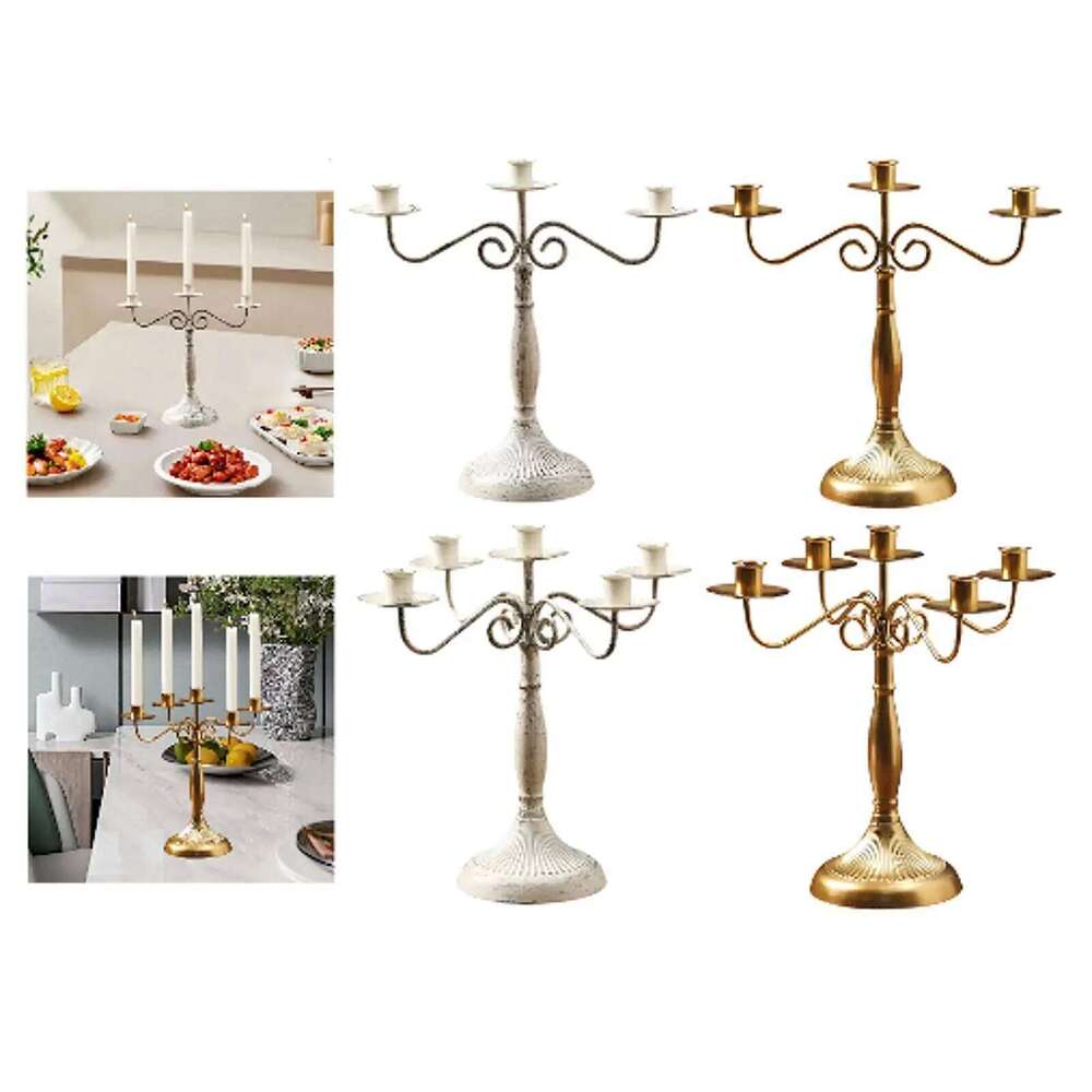 Multi Arm Candelabra Candelabrum Decoration Dining Table Tapered Candle Holder XJ260305